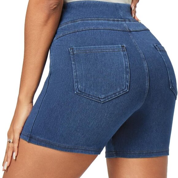 Brand new Casual High-Waisted Denim Shorts for women in Light Blue